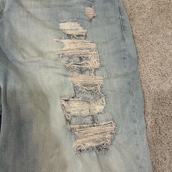 Torrid Boyfriend Distressed Denim Jean Shorts - Picture 2 of 10